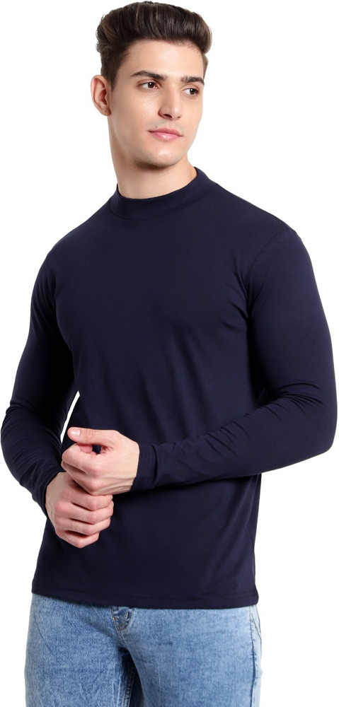 Navy high neck top online