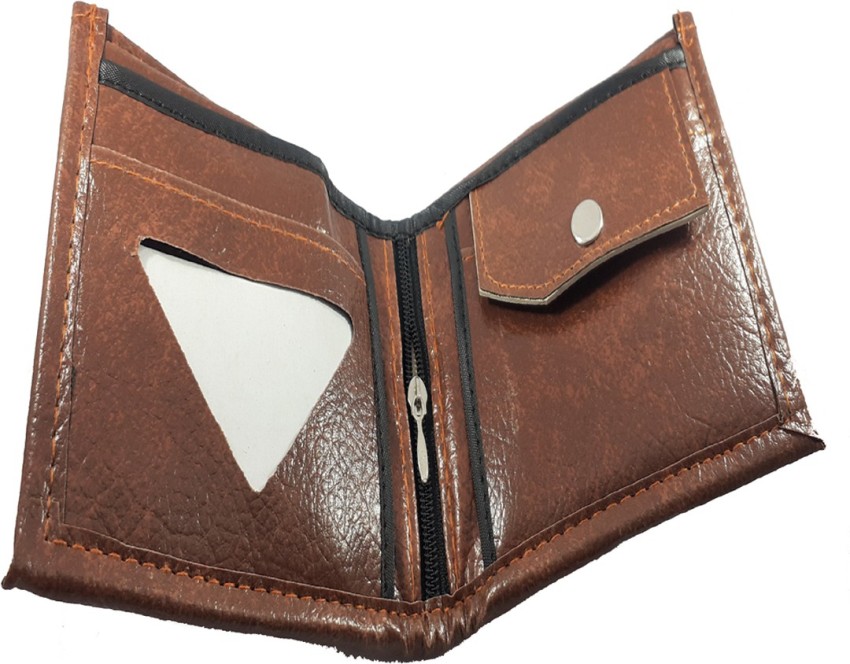 APM Men Brown Genuine Leather Wallet Brown Price in India