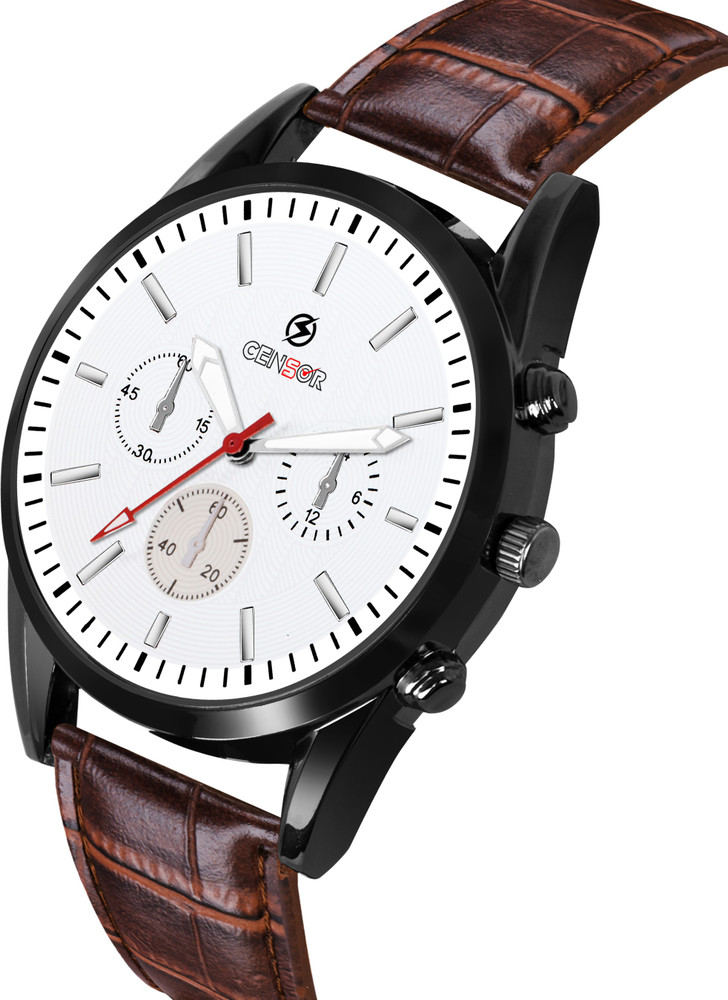 CENSOR CN 3713 BRN WHT Analog Watch For Men Buy CENSOR CN 3713 BRN WHT Analog Watch For Men CN3713 Online at Best Prices in India Flipkart