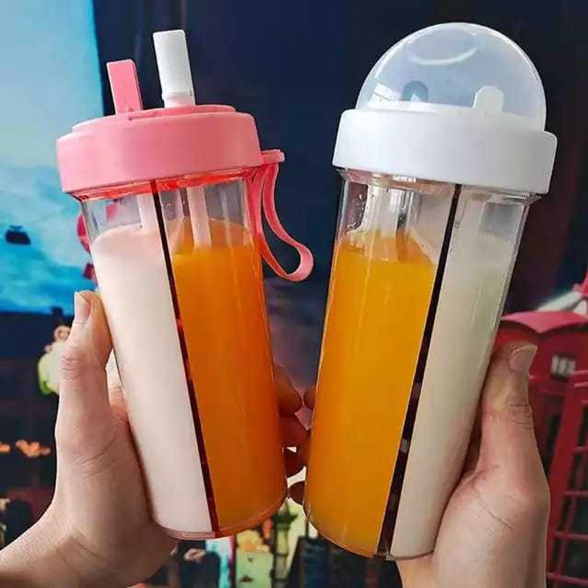 JORDY Dual Storage Juice Bottle 420 ml Bottle Pack of 1