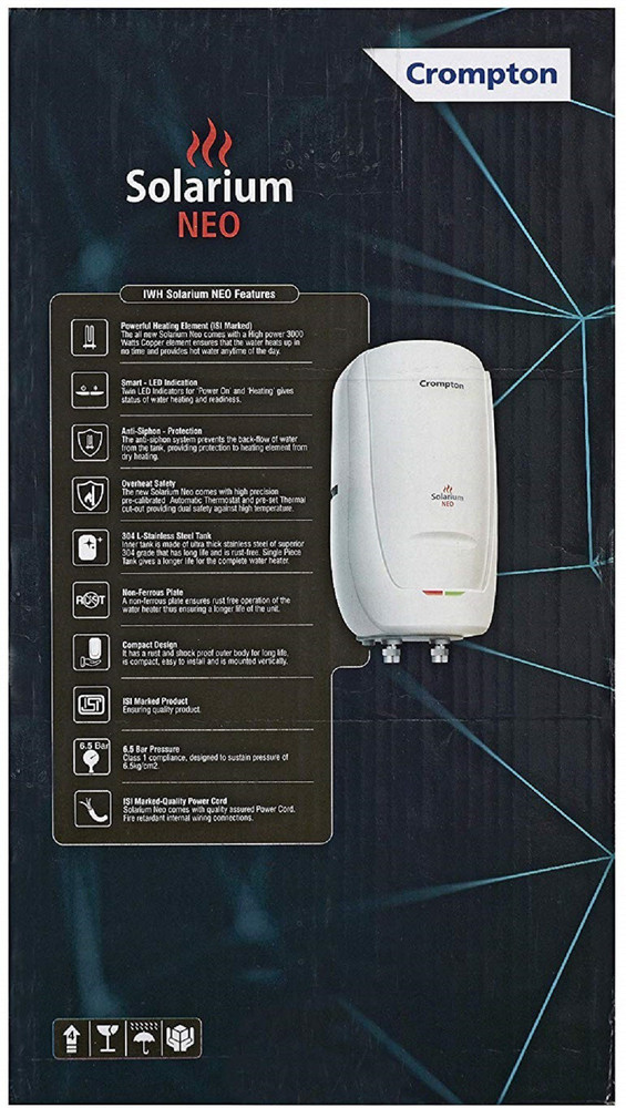 Crompton 3 L Instant Water Geyser (Solarium Neo, Ivory) Price in India -  Buy Crompton 3 L Instant Water Geyser (Solarium Neo, Ivory) online at  Flipkart.com