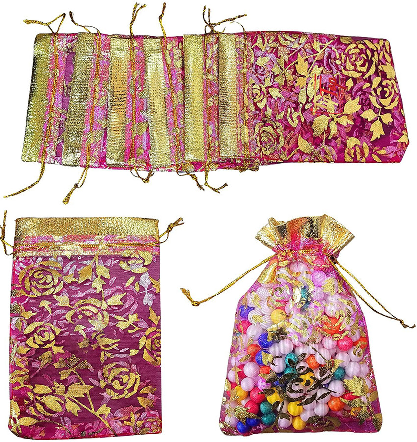 Tiptop Decoration Potli Pouch Batwa Bags For Gift Shagun Nikah