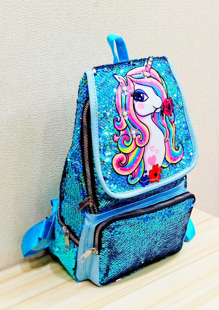 Priceless Deals Unicorn Sequin Bag for Girls Shimmer Backpack