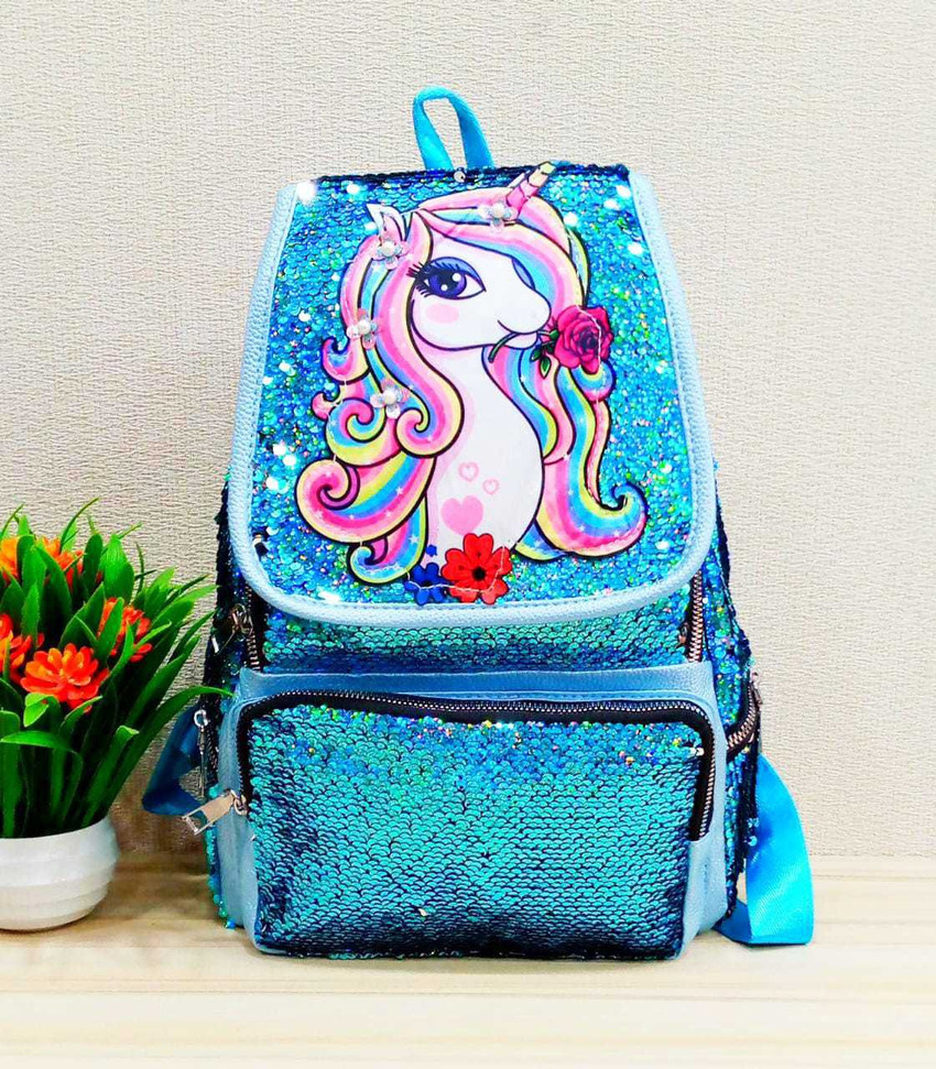 Priceless Deals Unicorn Sequin Bag for Girls Shimmer Backpack Sequin Daypack 16 L Backpack Pink Price in India Flipkart
