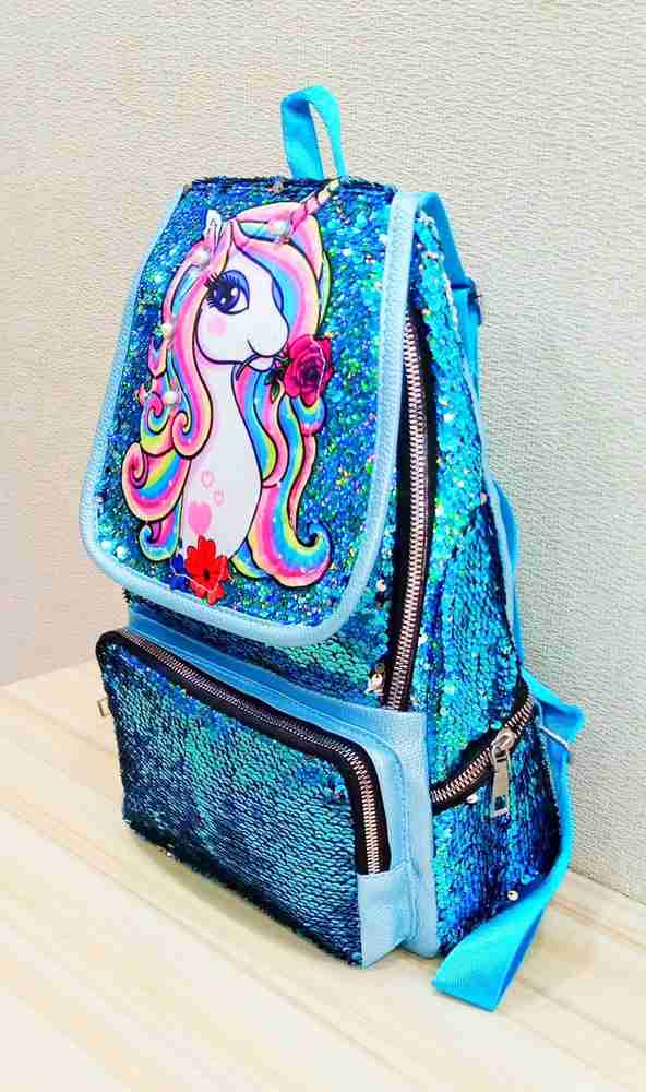 Priceless Deals Unicorn Sequin Bag for Girls Shimmer Backpack