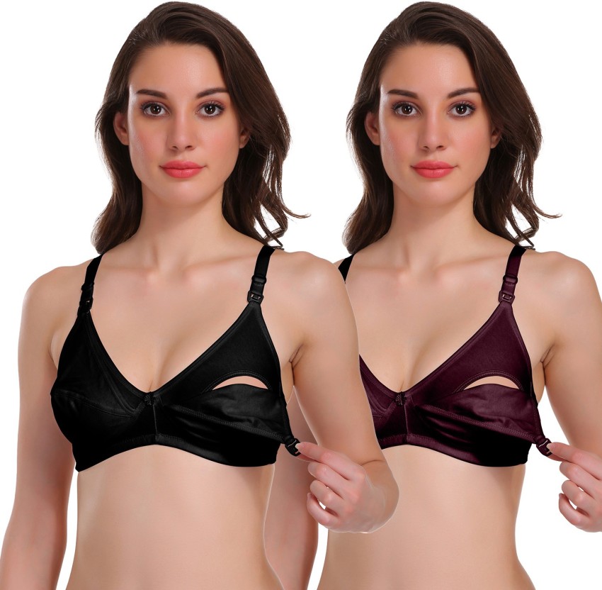 Buy POOJA RAGENEE Pack Of 3 Full Coverage Non Padded Cotton Everyday Bras  With All Day Comfort - Bra for Women 26700382