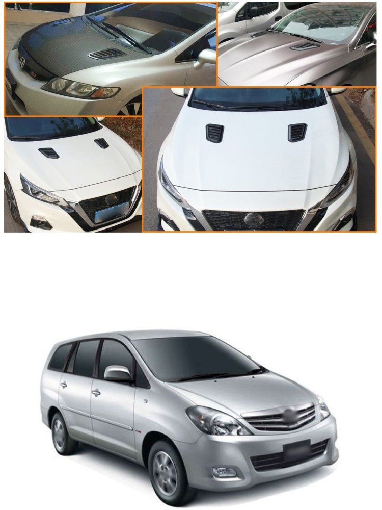 Luckshine Double Vent Air Styling Bonnet Scoop White for Toyota Innova  Crysta : : Car & Motorbike