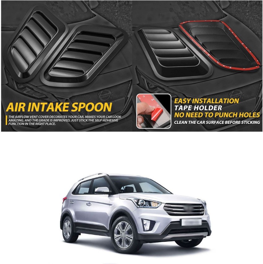 PROEDITION Scoops Hood Vents Air Intake Decor Cover Universal for Cars 67  Matte, Glossy Hyundai Creta Front Garnish Price in India - Buy PROEDITION  Scoops Hood Vents Air Intake Decor Cover Universal