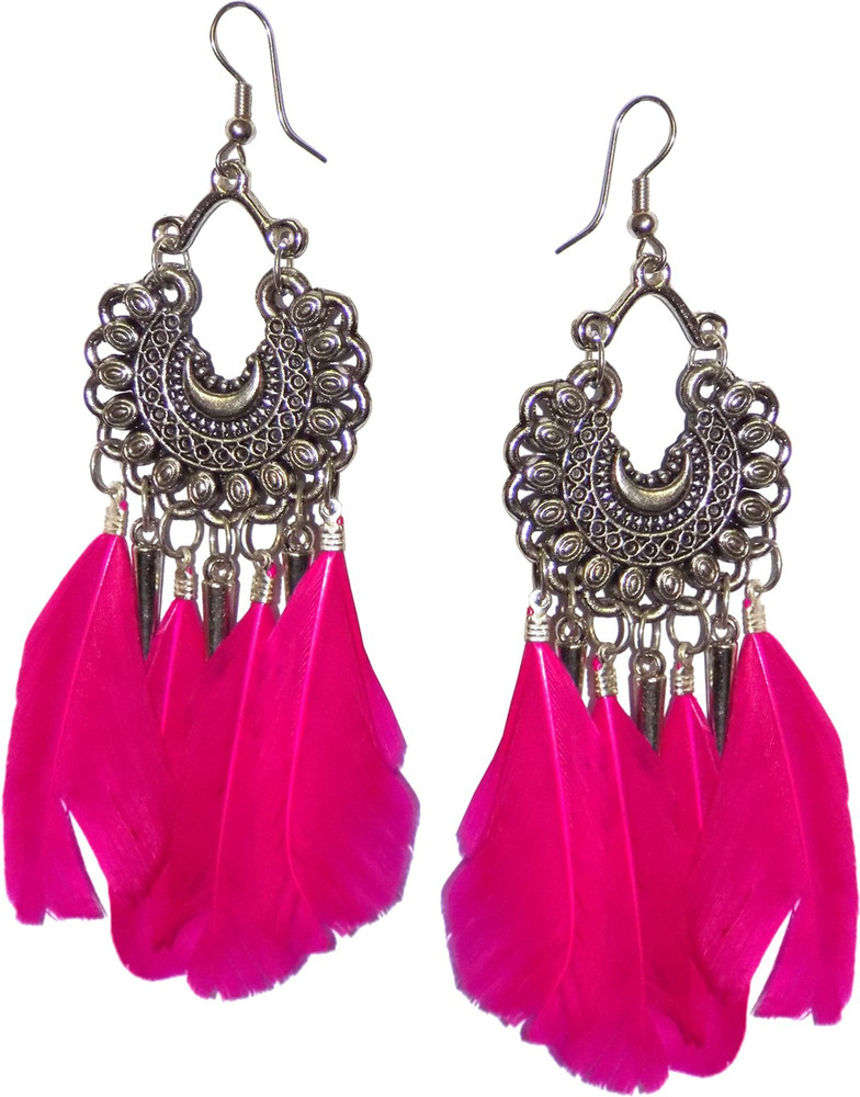 Feather earrings online hot sale flipkart