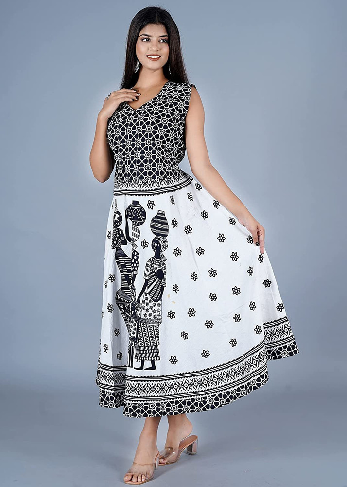 Flipkart cotton deals long frock