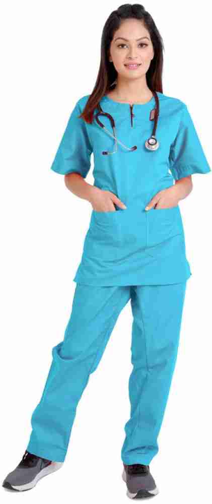 MAJIRR Nurse Dress/Uniform SoftnComfy Pure Viscose Cotton MORPITCH/PEACOCK  BLUE(XLarge) Shirt, Pant Hospital Scrub Price in India - Buy MAJIRR Nurse  Dress/Uniform SoftnComfy Pure Viscose Cotton MORPITCH/PEACOCK BLUE(XLarge)  Shirt, Pant Hospital Scrub