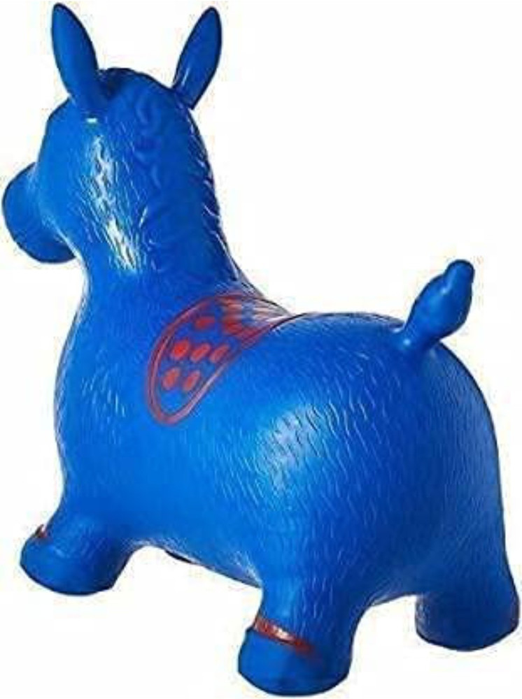 Blue bouncy horse store