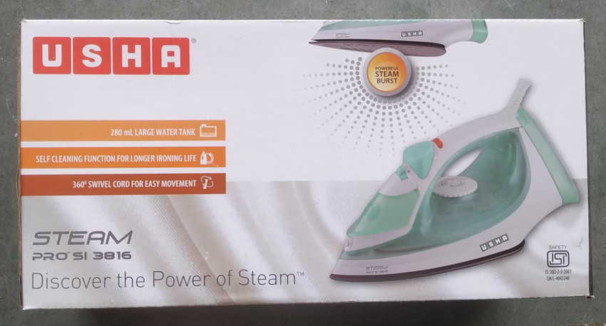 USHA by USHA STEAM PRO SI 3816 1600 W Steam Iron Price in India Buy USHA by USHA STEAM PRO SI 3816 1600 W Steam Iron Online at Flipkart