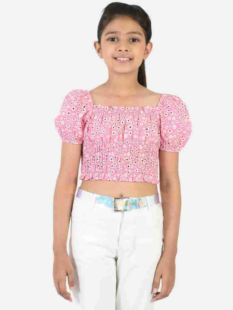Natilene Girls Casual Polyester Crop Top Price in India - Buy Natilene Girls  Casual Polyester Crop Top online at