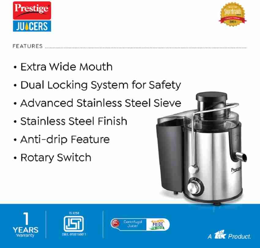 Prestige centrifugal juicer pcj clearance 5.0