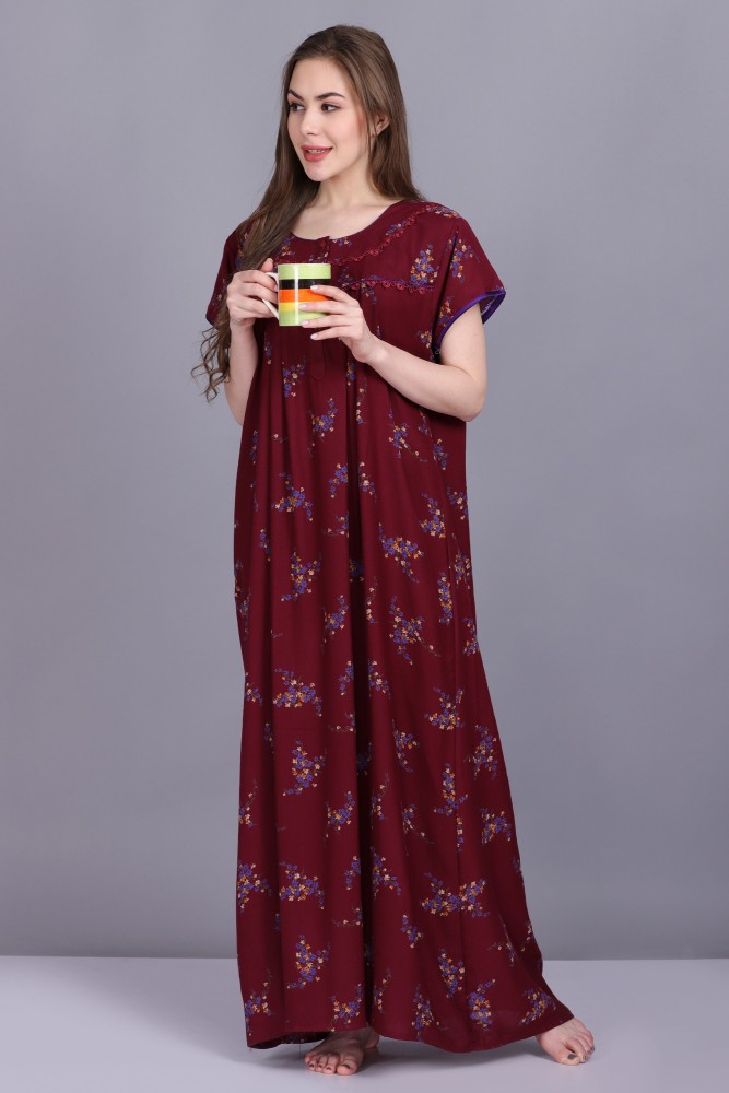 Buy Moms and Girls 100% Cotton Nighty for Women