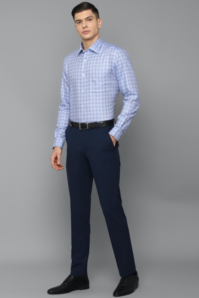 Louis Philippe- Permapress Slim Fit Formal Check Shirt