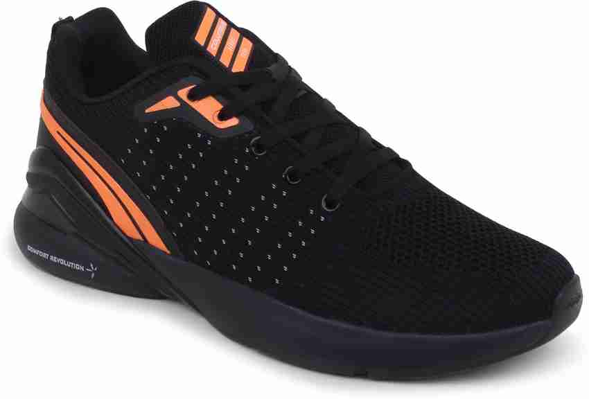 COLUMBUS ARES Black Orange Sports Running Shoes For Men
