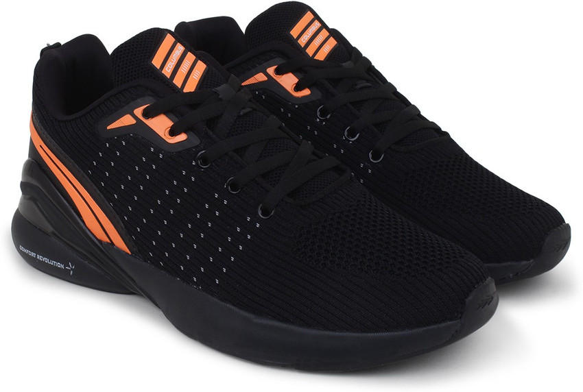 Mens black and orange tennis shoes hotsell