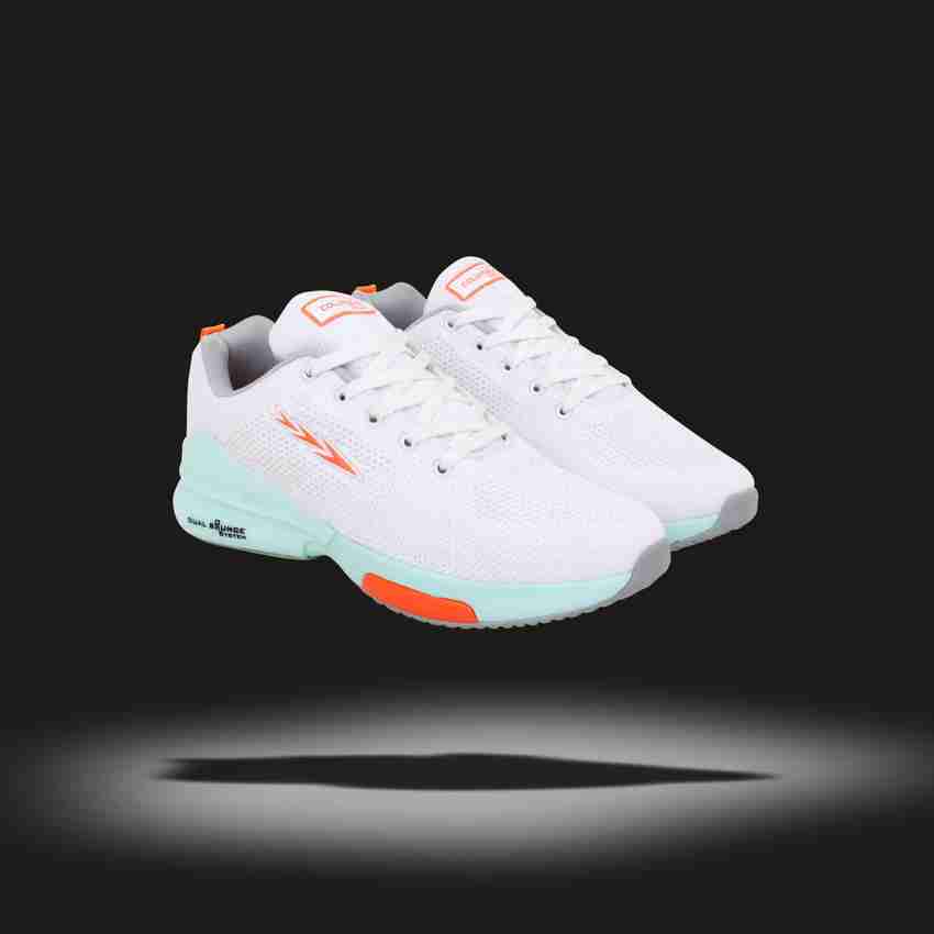 COLUMBUS BREATHE White Orange Sports Running Shoes For Men Buy