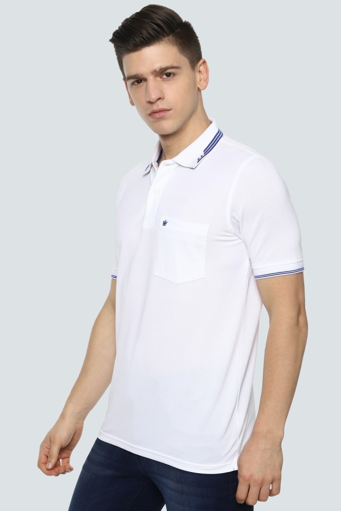 Buy LOUIS PHILIPPE Solid Cotton Polo Men's T-Shirt