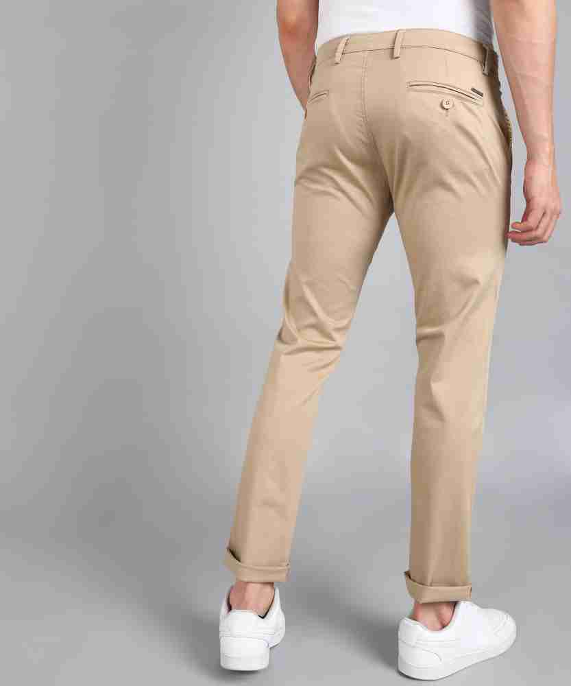 METRONAUT Slim Fit Men Cotton Blend Beige Trousers - Buy METRONAUT