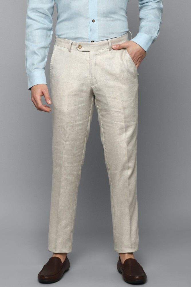 Light Grey Lipari Linen Trousers