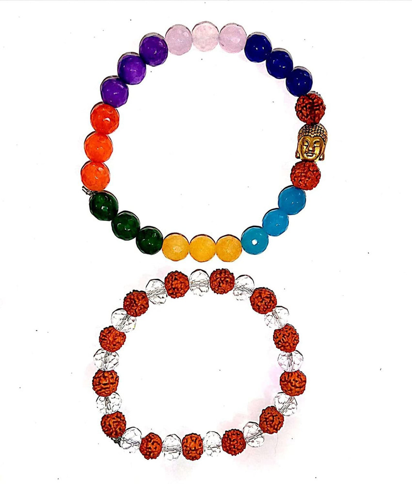 SHREENATHJI Rudraksha Crystal Bracelet Set Price in India Buy