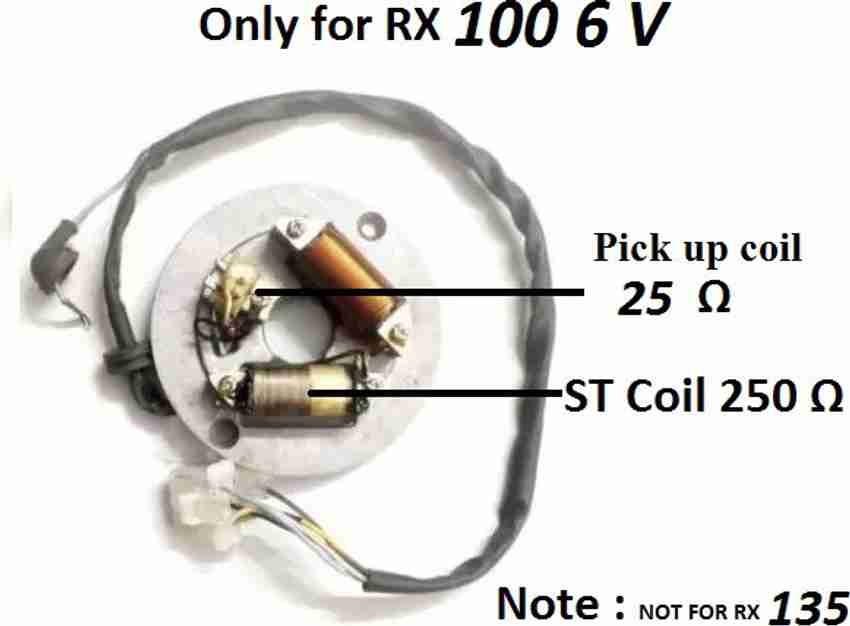 D Mega Mart Rx 100 Magnet coil Plate assembly Bike Electric