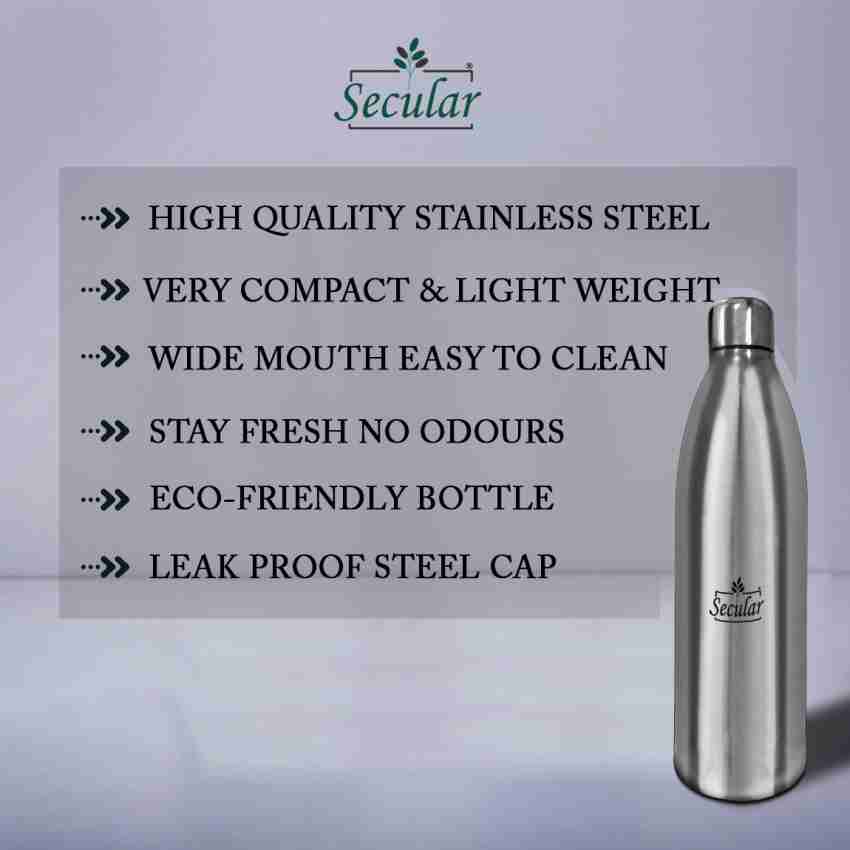 Secular Juice Storage Bottle, Stainless Steel Fresh Juice Bottle (Pack of  2) 1000 ml Bottle - Buy Secular Juice Storage Bottle, Stainless Steel Fresh  Juice Bottle (Pack of 2) 1000 ml Bottle