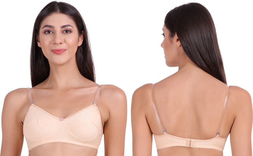 Regular Daily Wear Transparent Straps Bra (Pack of 3), Lingerie, Bra Free  Delivery India.