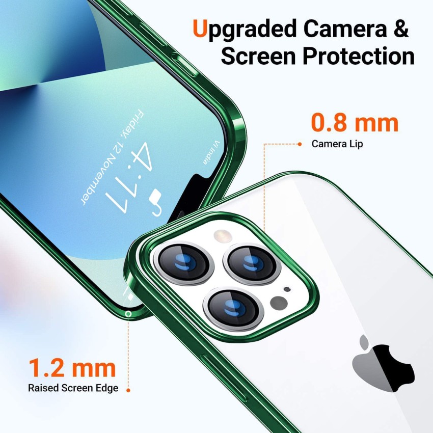 For iPhone 15 14 Pro Max 13 Edge Frame Bumper Case Camera Lens Glass  Protective