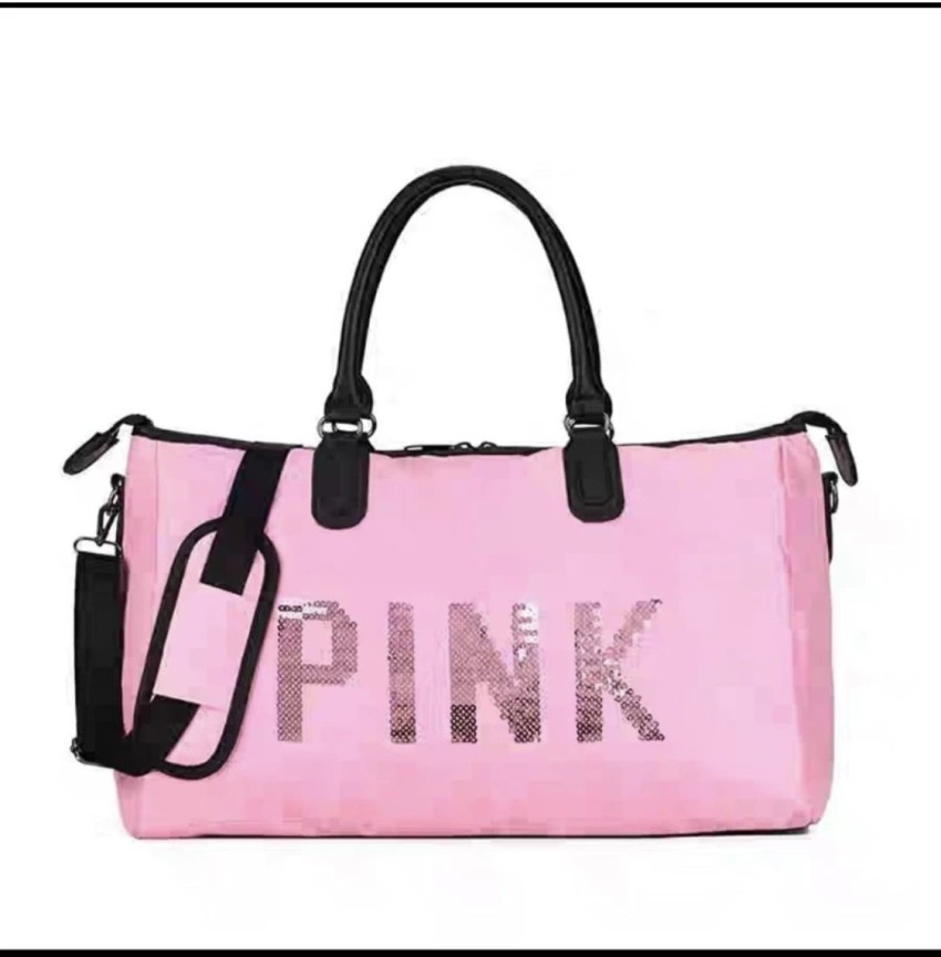 S K Bright large capacity pink duffle bags gym women waterproof sports travel  bag Duffel Without Wheels Multi - Price in India | Flipkart.com