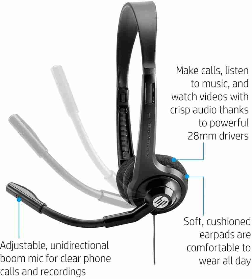 HP Boom Mic Headset 150 Wired Headset Price in India Buy HP Boom