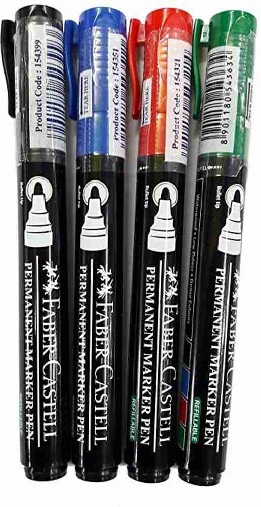 Flipkart Febar castell Thick Permanent Marker Pen Pack of 4