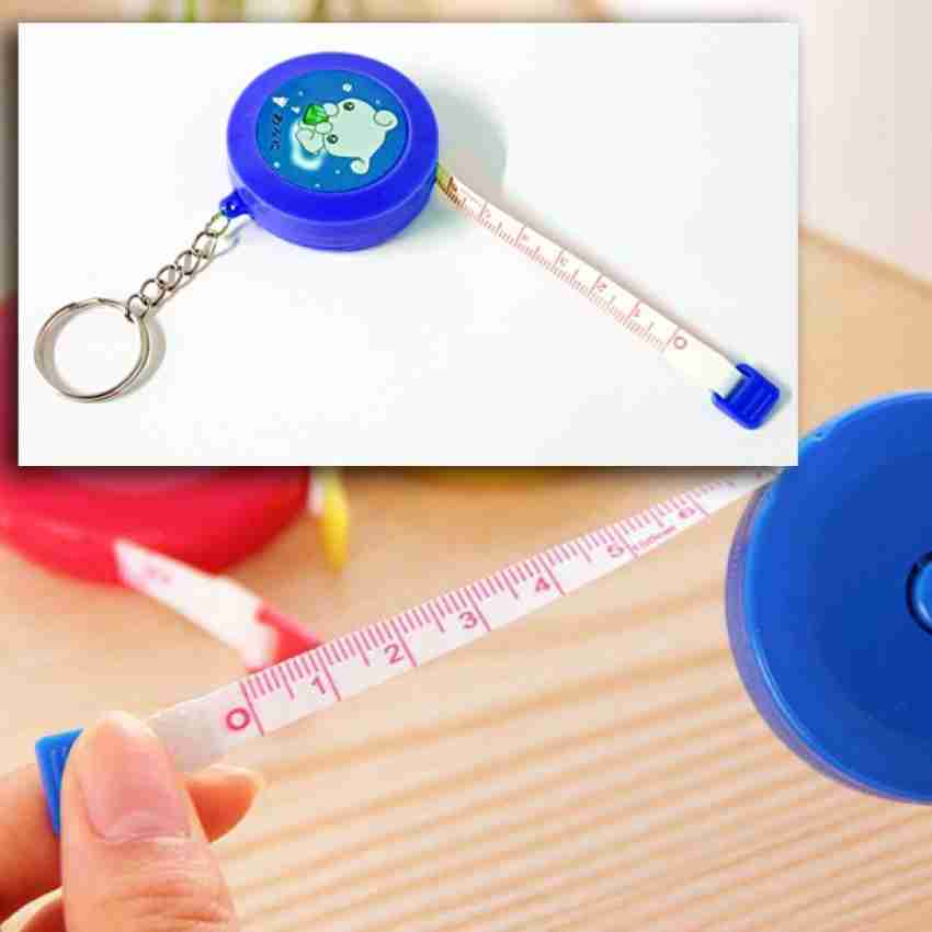 Measuring Tape 1.5M/60-inch Retractable Tailors Tape Measure Pocket Size  with Key Chain for Body, Fabric, Sewing and Crafts Measurements, White