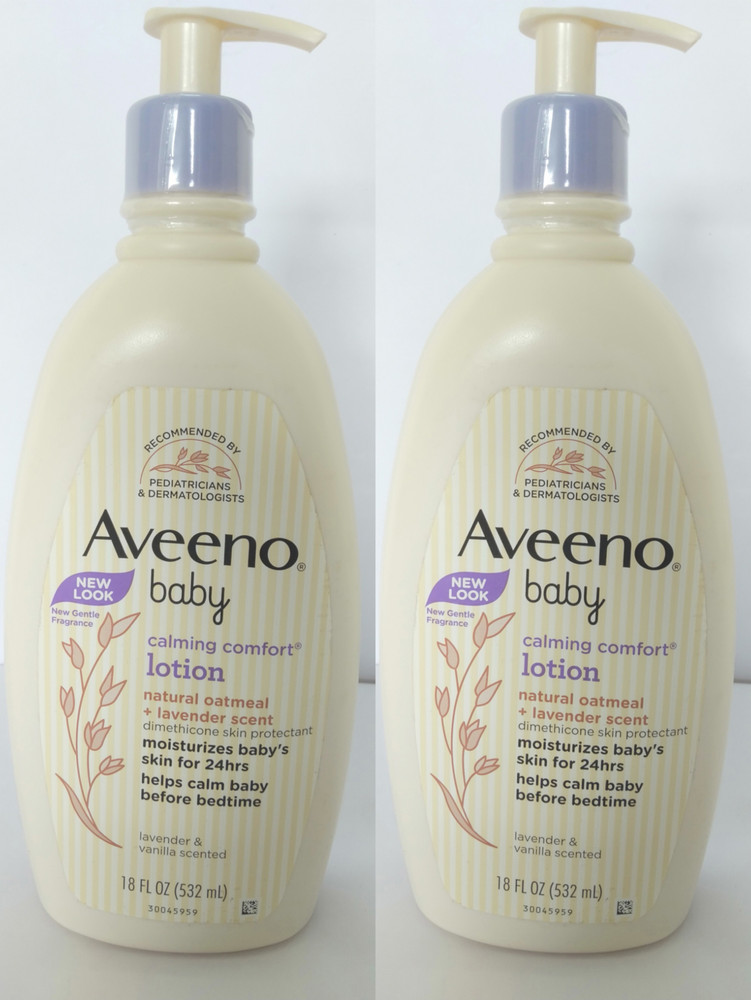 Aveeno baby calming comfort lotion lavender vanilla scented 18oz
