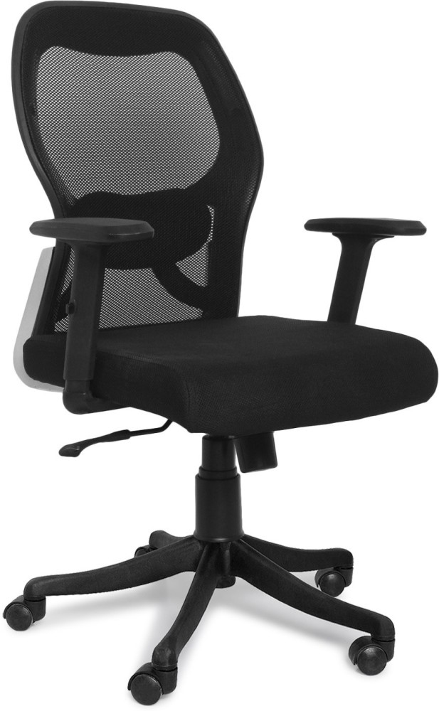 Neo Chair MB-5 Ergonomic Mid Back Adjustable Mesh Home Office Computer Desk Chair, Black