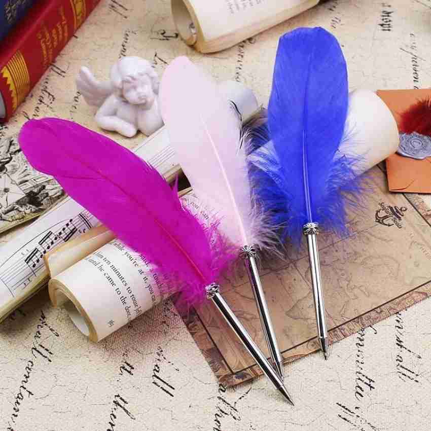 KRAFTMASTERS 1pcs Feather Quill Ball Point Pen For Gift Harry