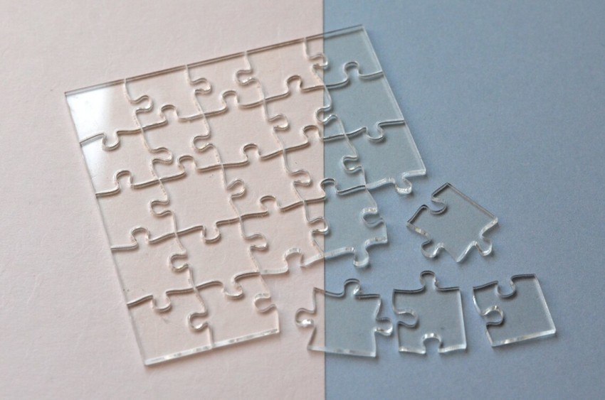 Clear Jigsaw Puzzle for Adults Nearly Impossible Puzzle Clear Acrylic Puzzle  Difficult Puzzle 