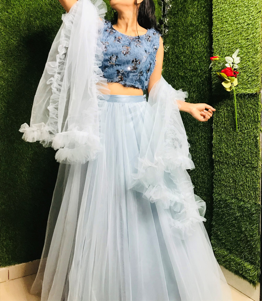 Flipkart indo western lehenga deals