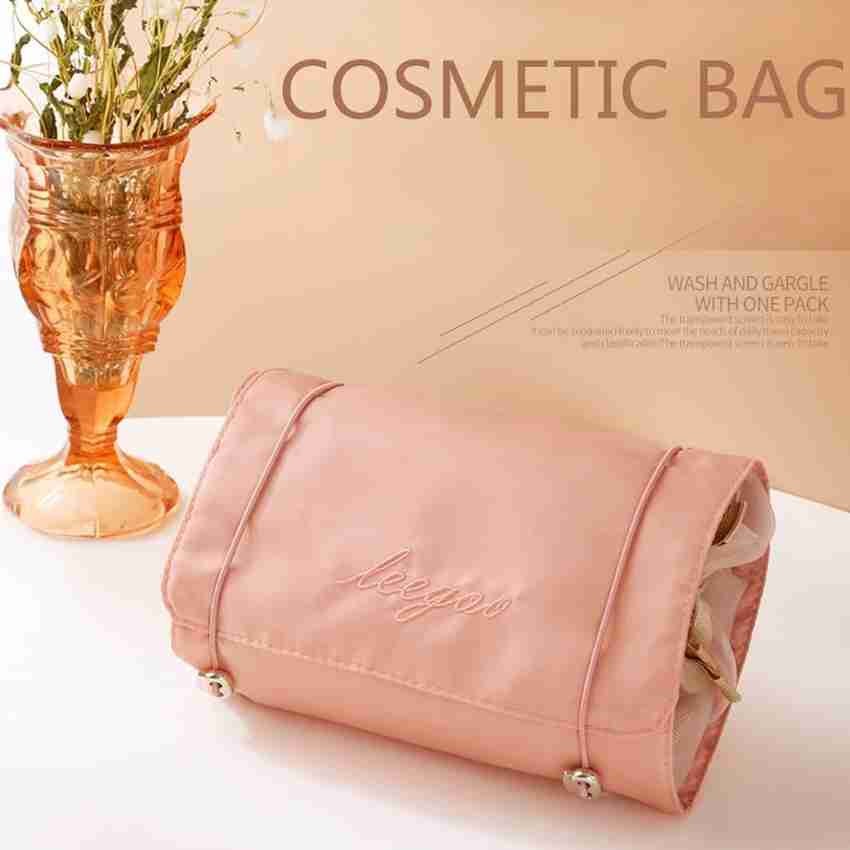 Fold up online cosmetic bag