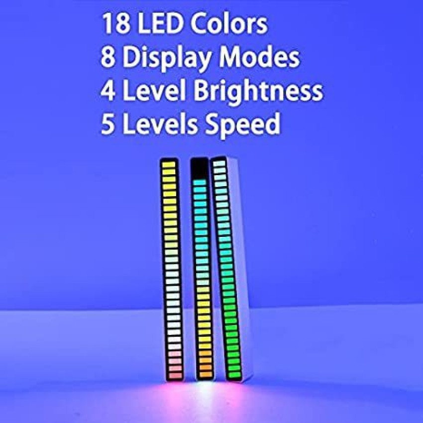 RGB LED Strip Light Music Sound Control Pickup Rhythm Ambient Lamp