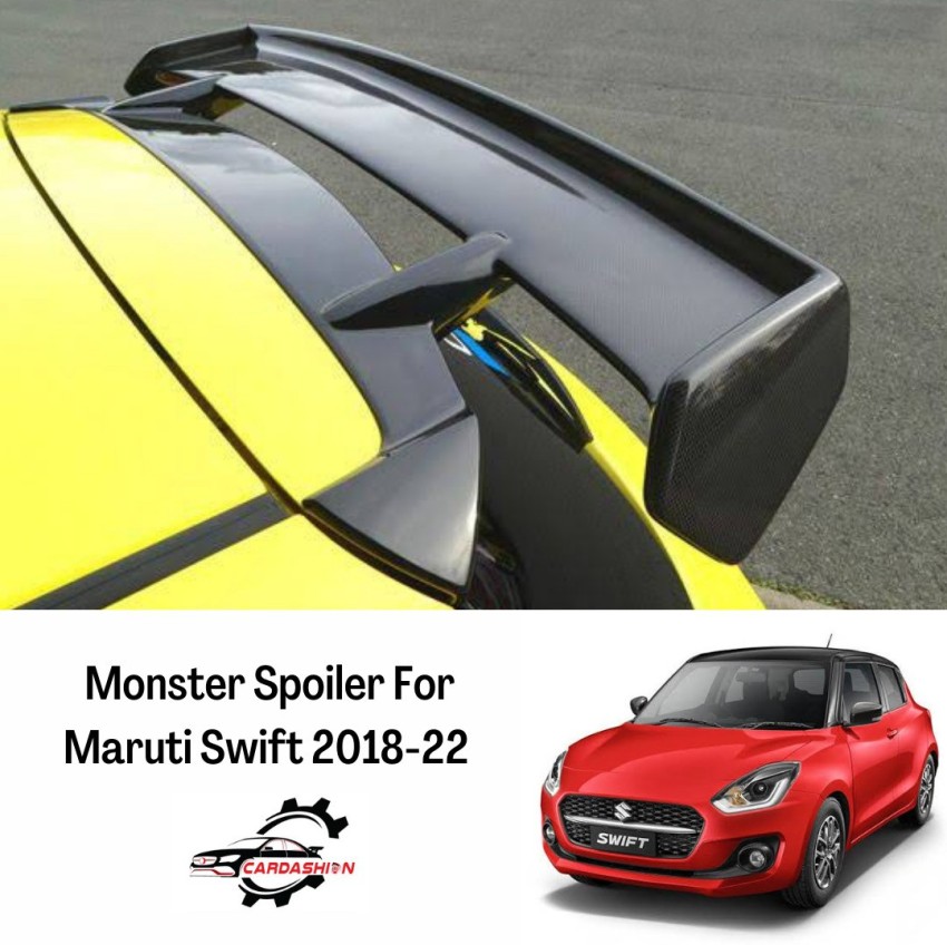 Black ABS Plastic Swift 2018-2022 Monster Spoiler, For Automotive