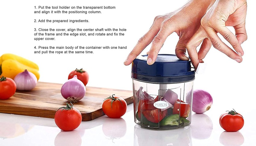 Pigeon Plastic Handy Chopper And 1 Whisker For Daily Kitchen Uses - 1 Pc  Set