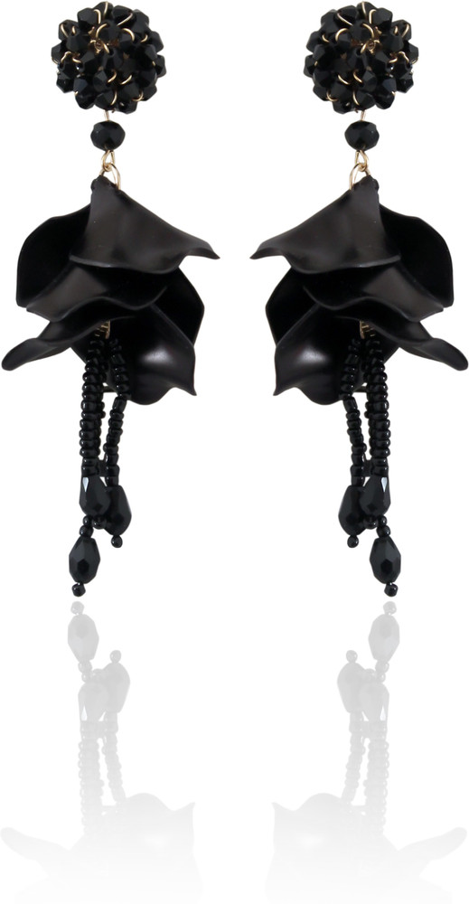Black western earrings top
