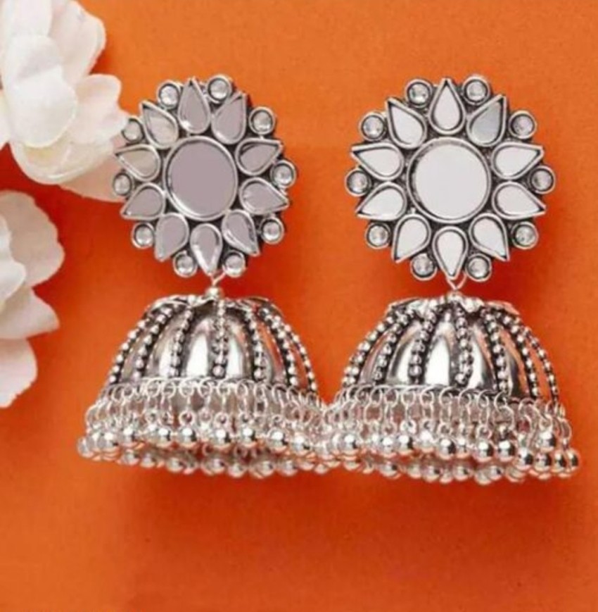 Silver 2025 jhumkas wholesale