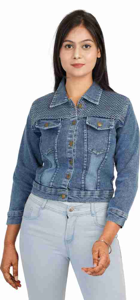 Zara embroidered denim jacket on sale