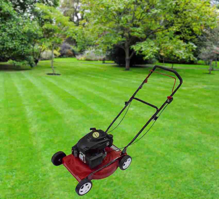 RICO ITALY HEAVY DUTY 139CC 4HP 18inch LAWN MOWER 4 STOKE AIR COOLED PETROL  ENGINE 3600RPM USED FOR SCHOOLS, COLLEGE, HOME, GARDENS, PARTY PLOTS AND  COMMERCIAL LAWNS (EASY TO CARRY) RI-LM-18 PETROL