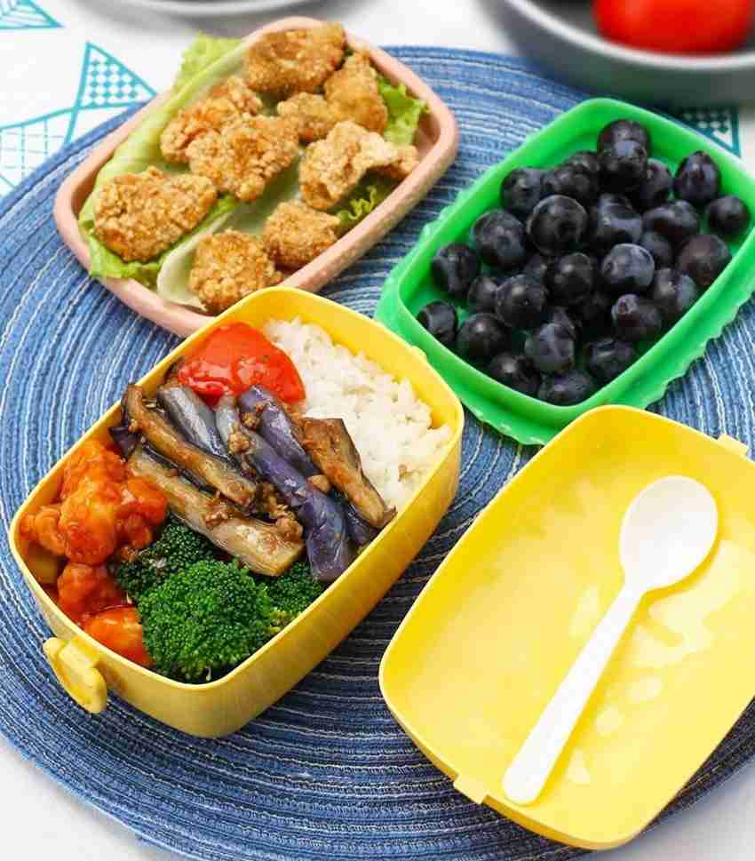 Tupperware Plastic Lunch Box, 10-inch, Multicolour (Set of 2) - 500 ml  Medium Size Tiffin Box